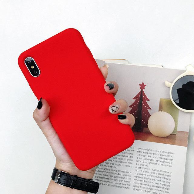 Candy Color Macaron Monochrome Silicone Soft Case For iPhone 17 Air 16 15 14 13 12 11 Pro Max X XR XS Max 7 8 Plus