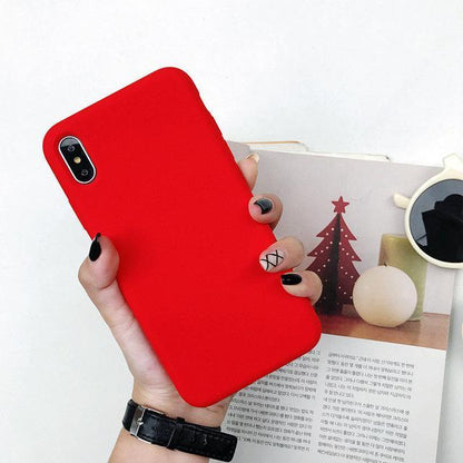 Candy Color Macaron Monochrome Silicone Soft Case For iPhone 17 Air 16 15 14 13 12 11 Pro Max X XR XS Max 7 8 Plus