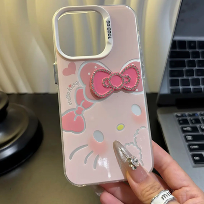 Pink Kitty stand phone case