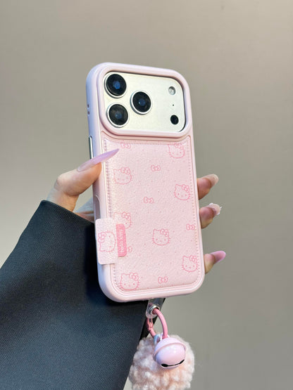 Kitty Pink PU Cute Kawaii Phone Case