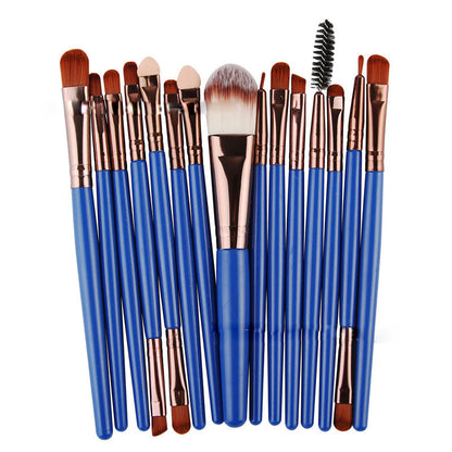 15pcs Makeup Brushes Eyebrow Eyeshadow Eyeliner Kit Eyelash Brush