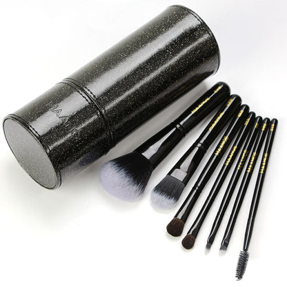 7 Makeup Brushes Set With Diamond Brush Bucket Foundation Blush Beauty Tool