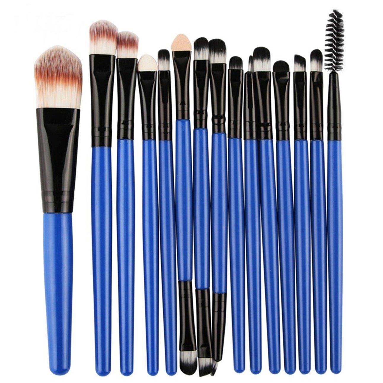 15pcs Makeup Brushes Eyebrow Eyeshadow Eyeliner Kit Eyelash Brush