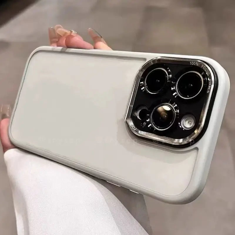 Candy Color Thickened Lens Protection Clear Magnetic Phone Case for iPhone