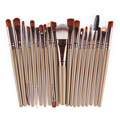 20pcs/Set Makeup Brushes Eyeshadow Eyeliner Kit Eyelash Brush