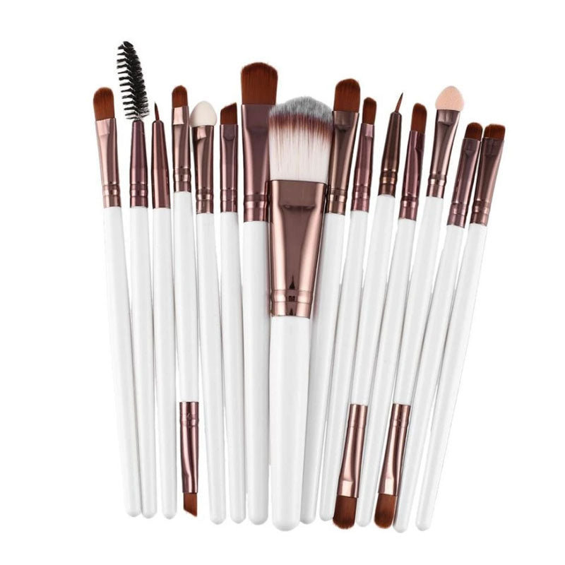 15pcs Makeup Brushes Eyebrow Eyeshadow Eyeliner Kit Eyelash Brush