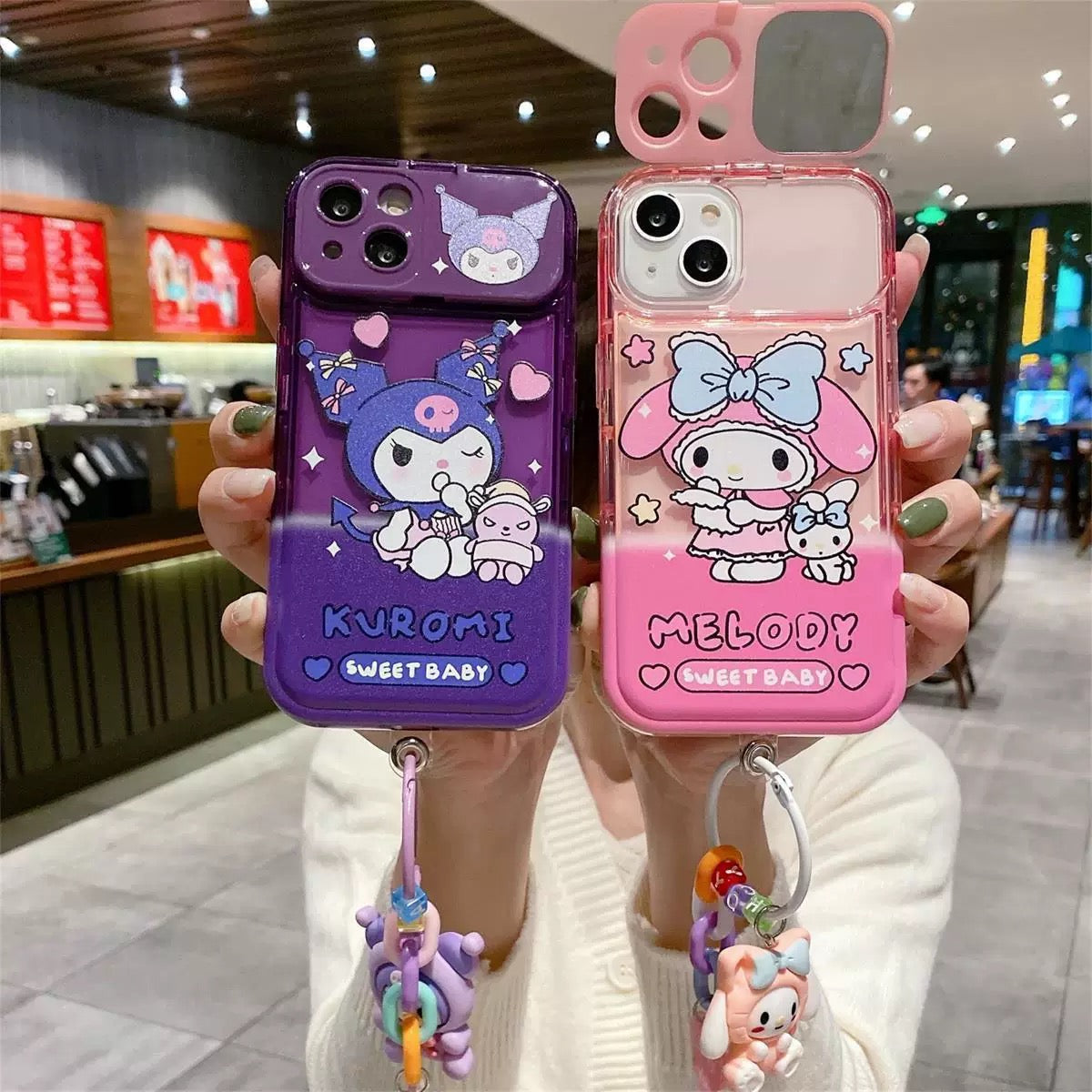Sanrio Flip Mirror Stand Phone Case