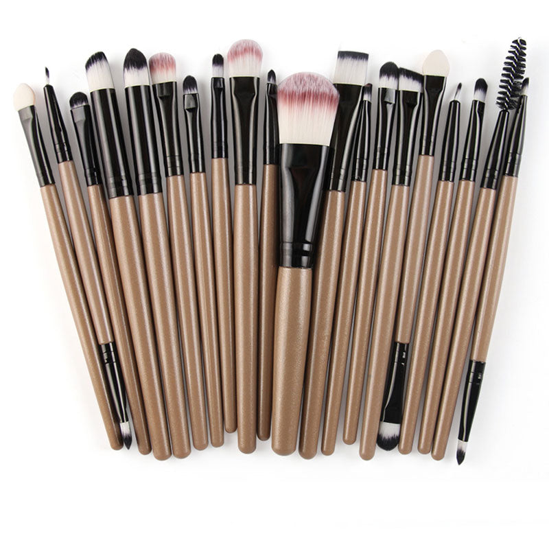 20pcs/Set Makeup Brushes Eyeshadow Eyeliner Kit Eyelash Brush