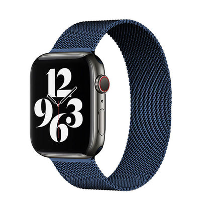 Magnetic Metal Milanese Loop Band Compatible With Apple Watch Band Adjustable Stainless Steel Mesh Strap For iWatch Series