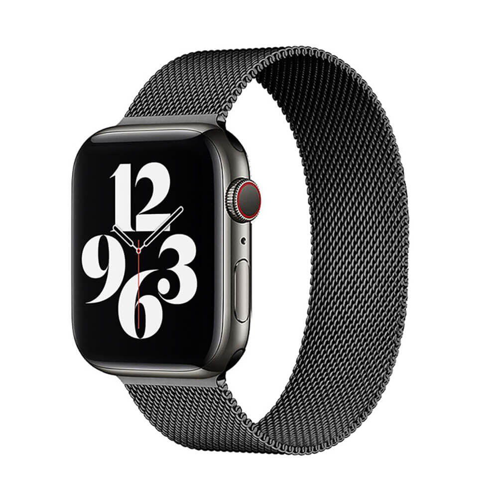 Magnetic Metal Milanese Loop Band Compatible With Apple Watch Band Adjustable Stainless Steel Mesh Strap For iWatch Series