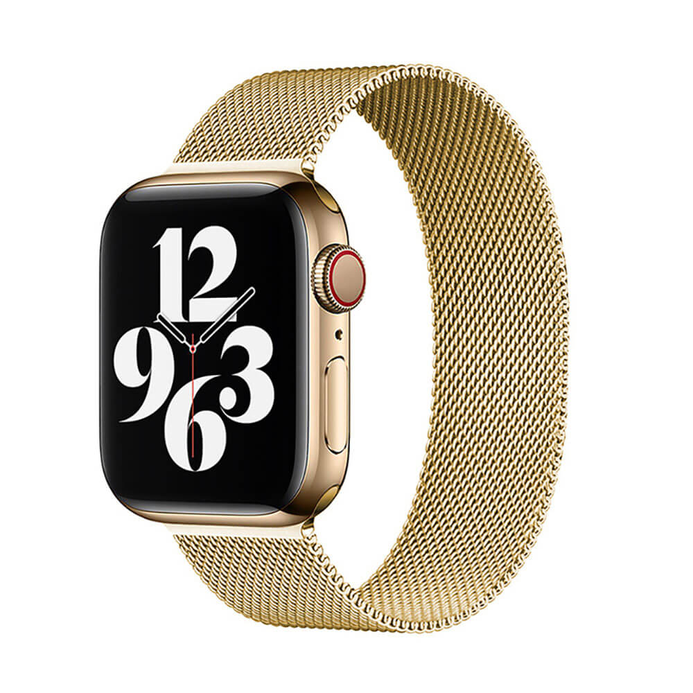 Magnetic Metal Milanese Loop Band Compatible With Apple Watch Band Adjustable Stainless Steel Mesh Strap For iWatch Series