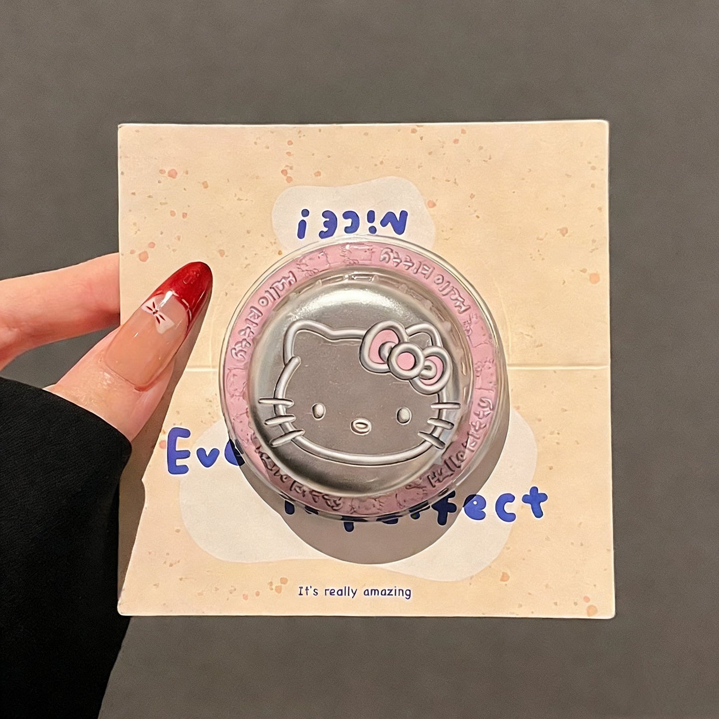 Cute Kitty bottle cap magnetic phone case