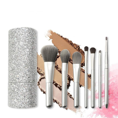 7pcs Makeup Brushes Set Diamond Brush Bucket Foundation Blush Beauty Tool