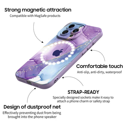 Étui pour iPhone Gris Sable Doré