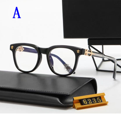 Fashion Square Frame Plain Glasses Sunglasses for men and women Classic Travel Optical Glasses