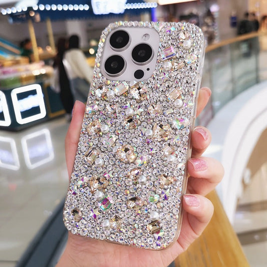 Gorgeous Bling Crystal with Mix Diamonds iPhone Case for iPhone 16 15 14 13 12 11 Plus Pro Max