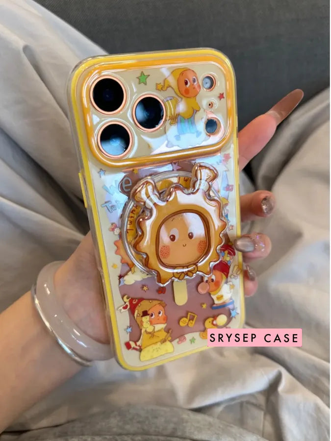 Cute Twinkle Popsockets MagSafe Phone Case For iPhone 17 16 15 14 13 12 11 X Pro Max 7 8 Plus