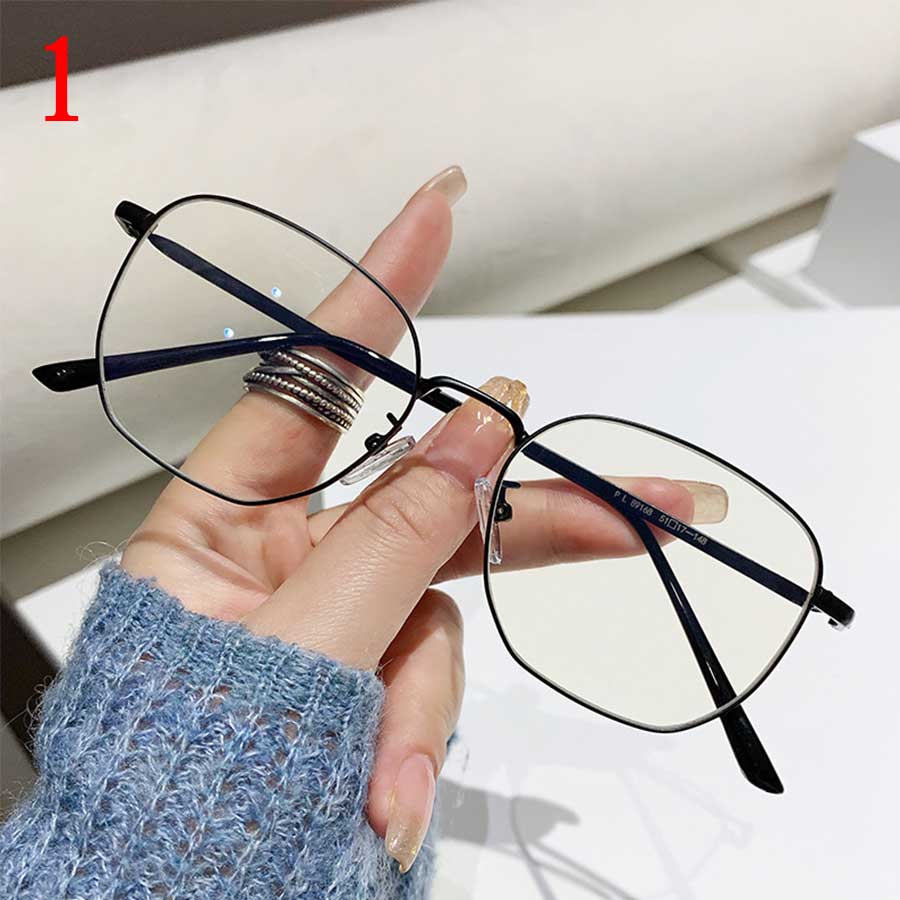 Insta Influencer Fashion Square Frame Plain Glasses Sunglasses Men Women Classic Travel Optical Glasses