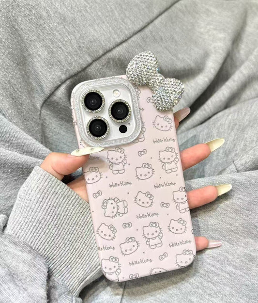 Kitty Pink Glitter Cute Kawaii Phone Case