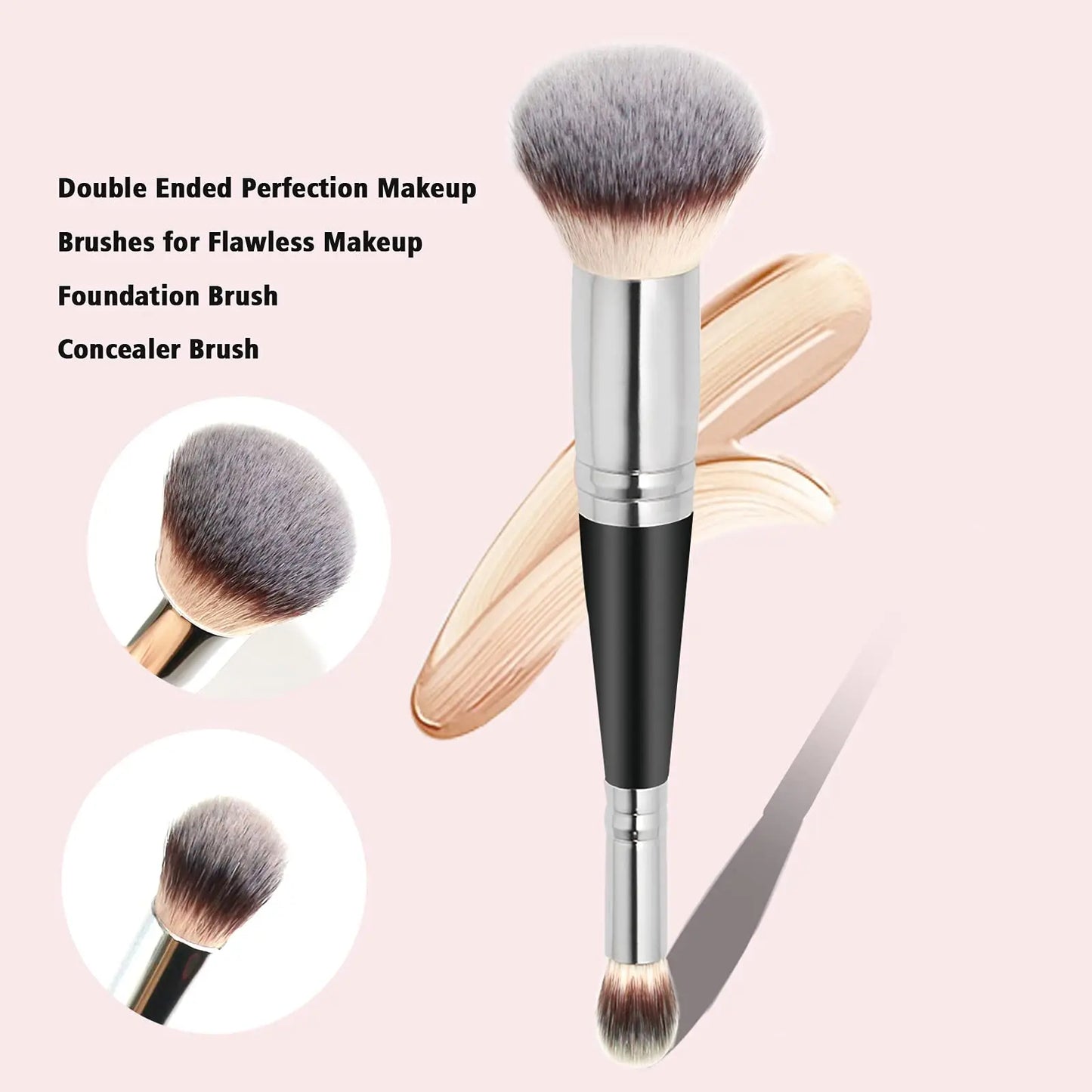 1pcs Double Head Professional Makeup Brushes Shadow Highlighter Powder Foundation Concealer Blush Facial Brush Beauty Tools