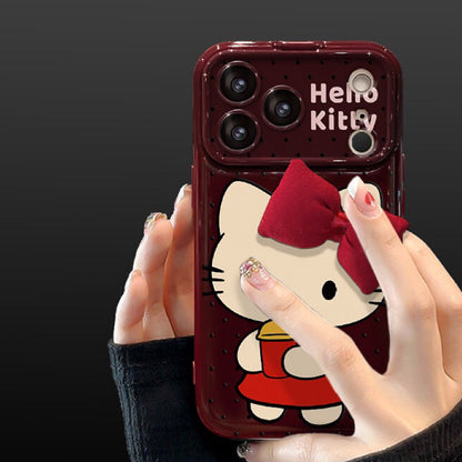 Bow Kitty flip phone case