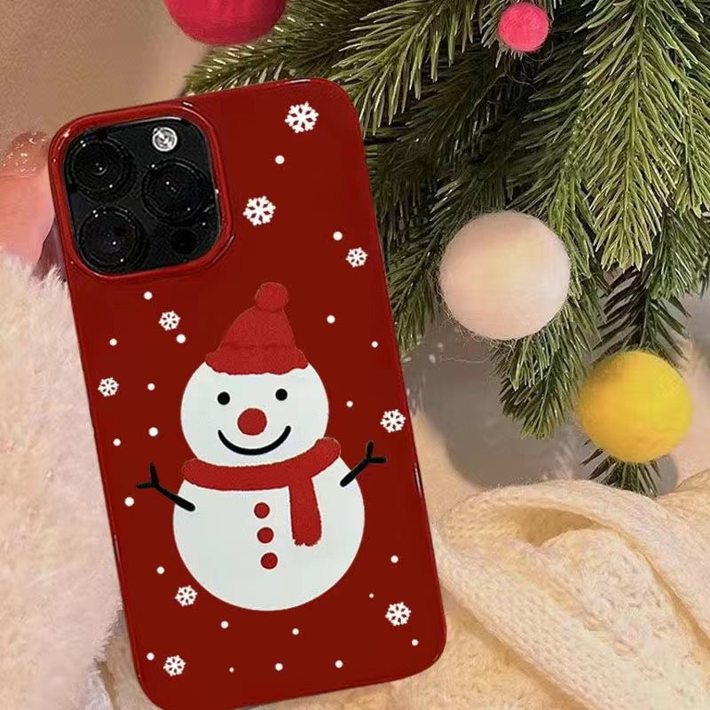 Oil painting Christmas tree phone case