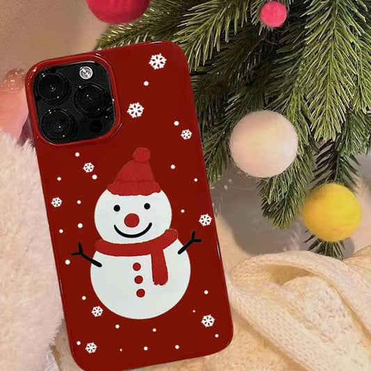 Oil painting Christmas tree phone case