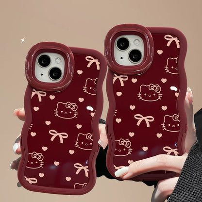 Cute Kitty Cat Invisible Dual Stand Phone Case