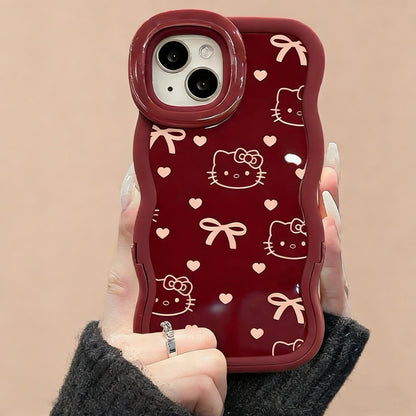 Cute Kitty Cat Invisible Dual Stand Phone Case