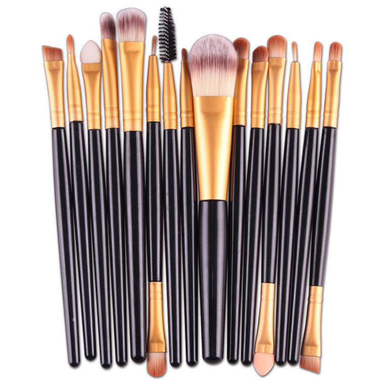 15pcs Makeup Brushes Eyebrow Eyeshadow Eyeliner Kit Eyelash Brush