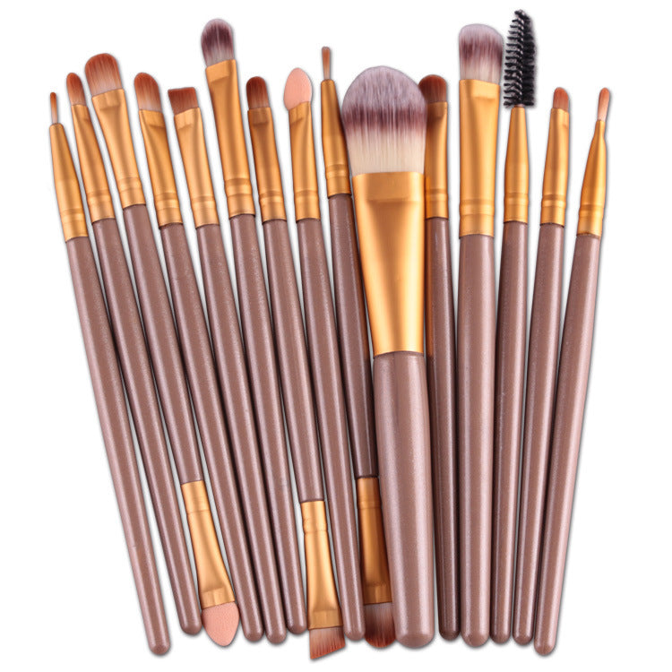 15pcs Makeup Brushes Eyebrow Eyeshadow Eyeliner Kit Eyelash Brush