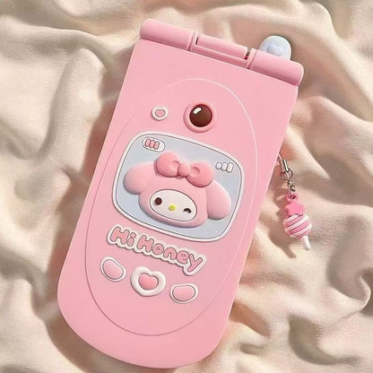 Hello Kitty Flip Mirror Pendant Phone Case