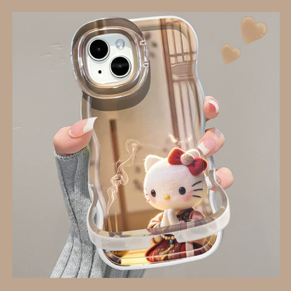 Invisible dual-stand Kitty phone case