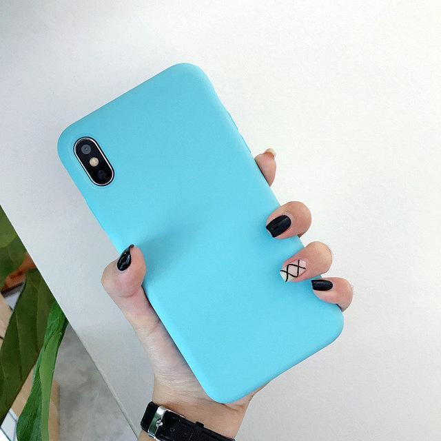 Candy Color Macaron Monochrome Silicone Soft Case For iPhone 17 Air 16 15 14 13 12 11 Pro Max X XR XS Max 7 8 Plus