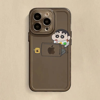 Cute Cartoon Clear Phone Case For iPhone