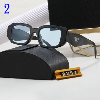 Insta Influencer Fashion Square Frame Plain Glasses Sunglasses Men Women Classic Travel Optical Glasses