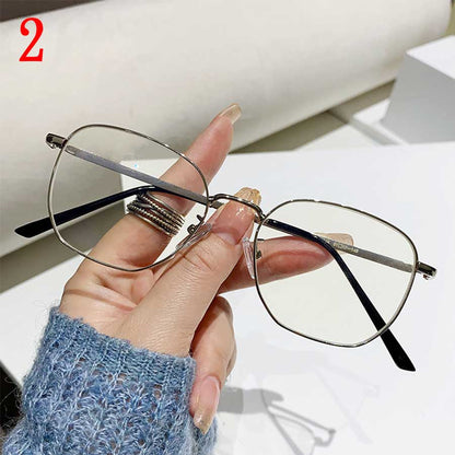 Insta Influencer Fashion Square Frame Plain Glasses Sunglasses Men Women Classic Travel Optical Glasses