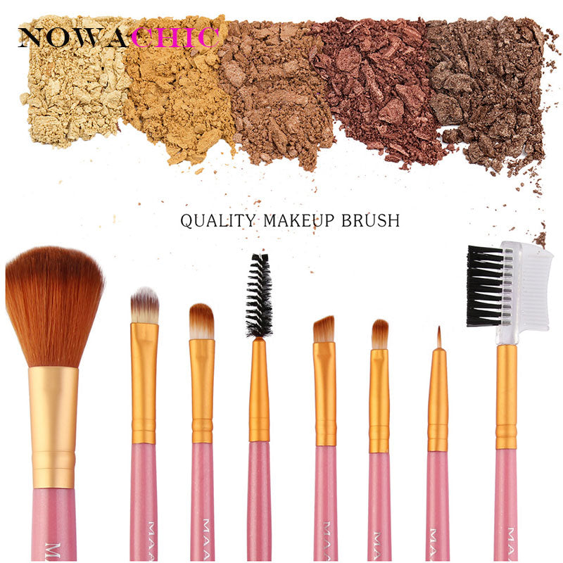 8pcs Makeup Brushes Set Powder Foundation Blush Blending Eyeshadow Lip Cosmetic Brush Beauty Tool