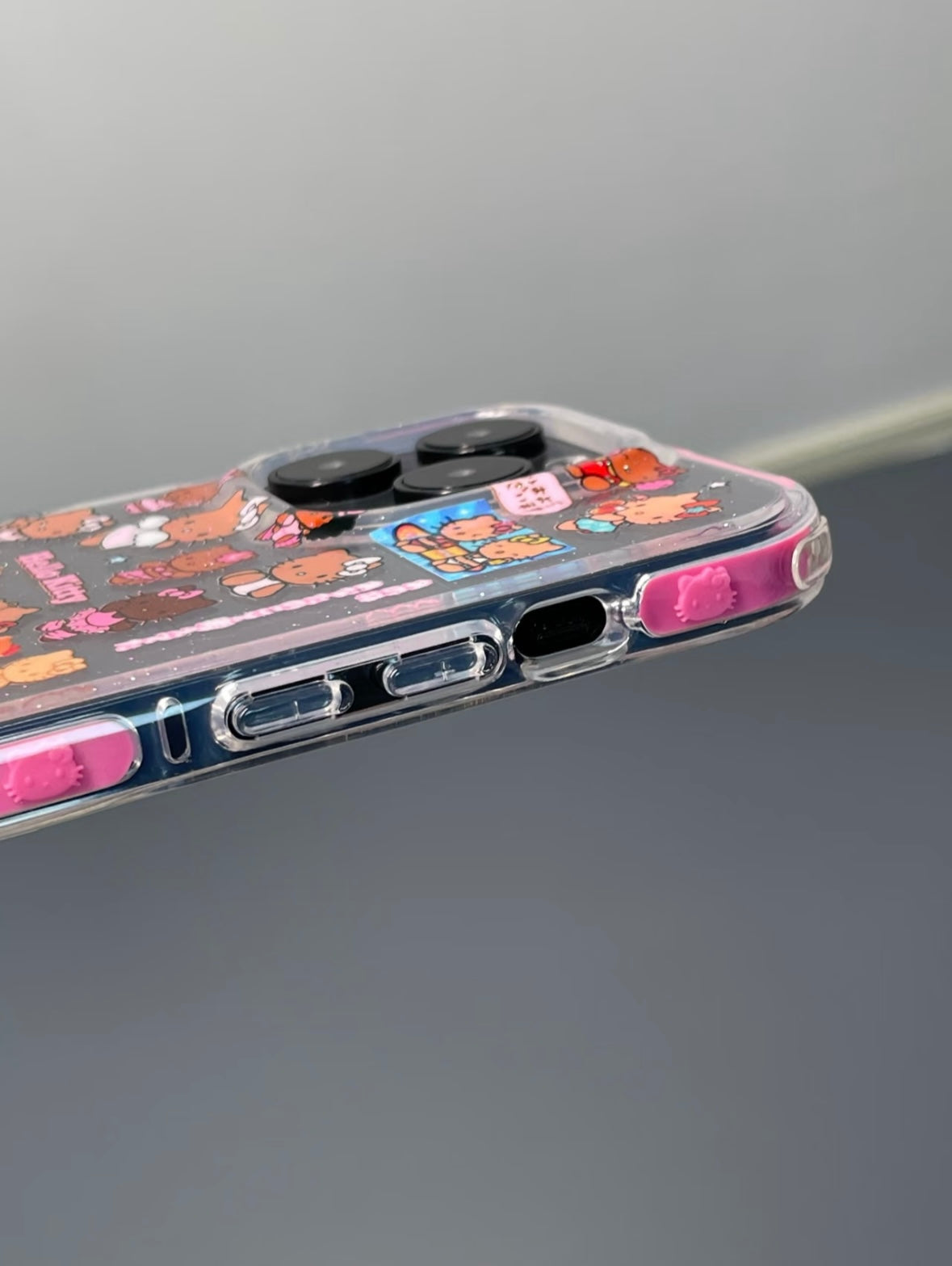 Coque de téléphone transparente Kitty Hawaii mignonne et kawaii