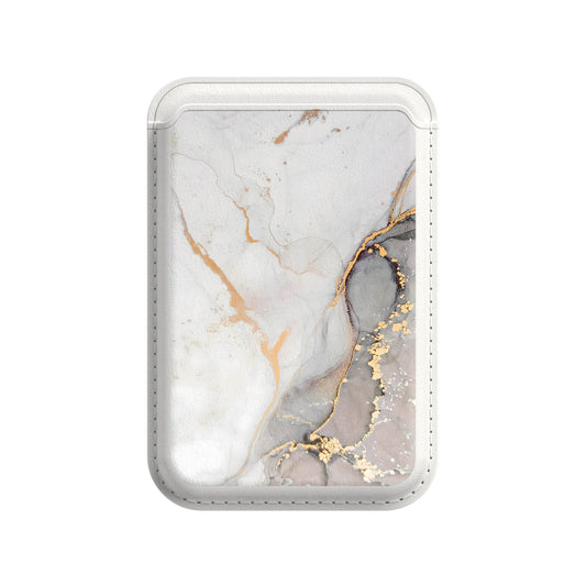 Marble Gray Gold Sand iPhone Leather Wallet