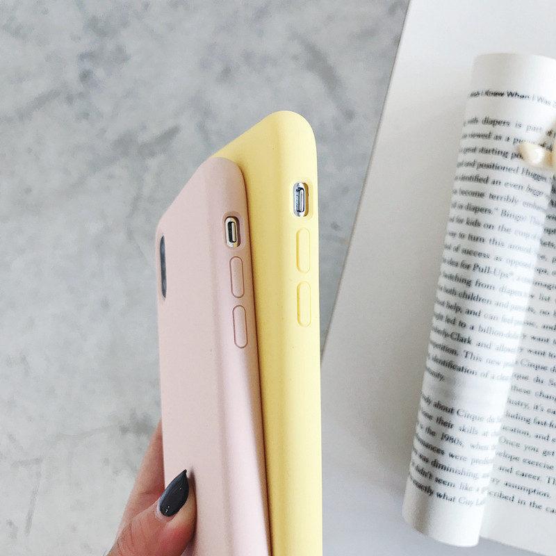 Candy Color Macaron Monochrome Silicone Soft Case For iPhone 17 Air 16 15 14 13 12 11 Pro Max X XR XS Max 7 8 Plus