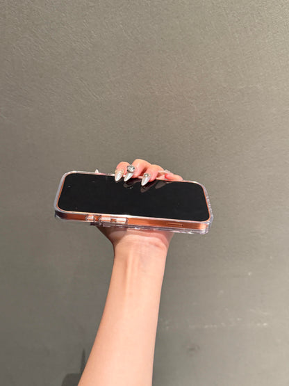 Kitty Bling Glitter Liquid Quicksand Clear Cute Kawaii Phone Case