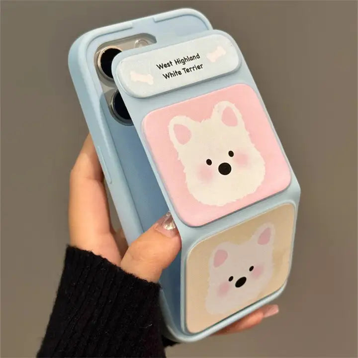 Cartoon Puppy Yoshi Nara Foldable iPhone Case