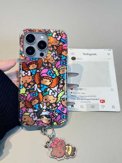 Tan Kitty Color Laser Cute Kawaii Phone Case