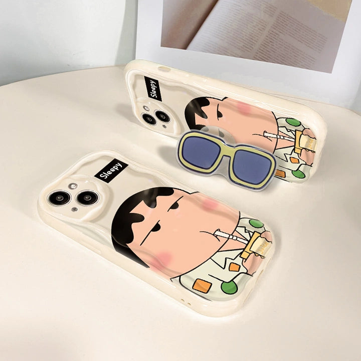 Sunglasses Popsockets Cartoons Phone Case for iPhone All 17 16 15 14 13 12 11 X 7 8 Series Models