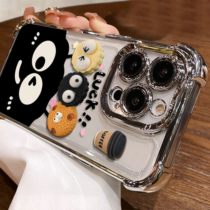 Phone case with cartoon character design