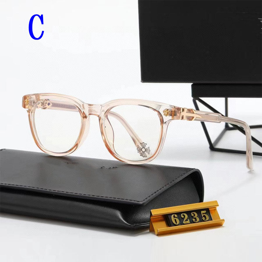 Fashion Square Frame Plain Glasses Sunglasses for men and women Classic Travel Optical Glasses