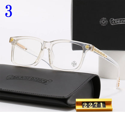 Fashion Square Frame Plain Glasses Sunglasses for men and women Classic Travel Optical Glasses