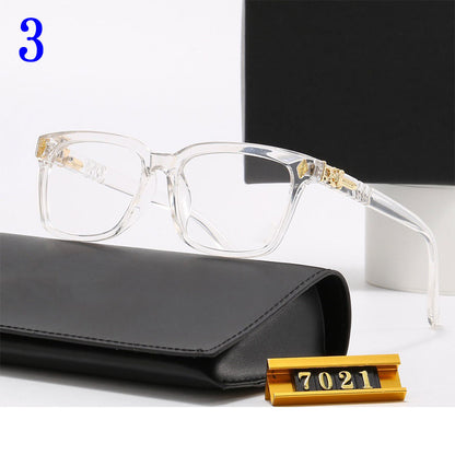 Fashion Square Frame Plain Glasses Sunglasses for men and women Classic Travel Optical Glasses