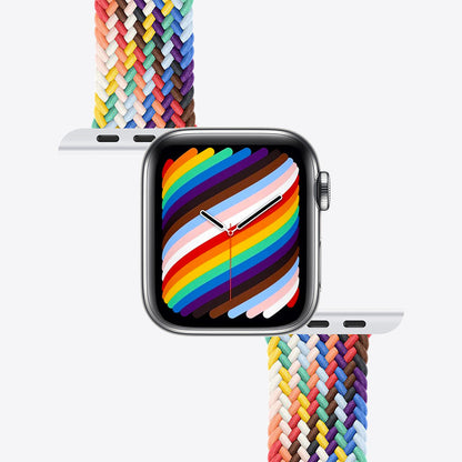 Candy Rainbow Texture Watch Strap Weaving Bands for Apple Watch iWatch